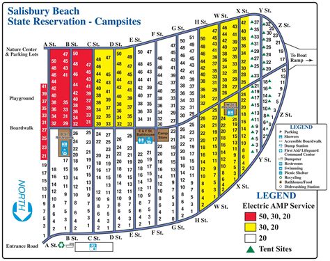 salisbury state beach campground map