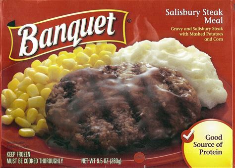 salisbury steak tv dinner banquet
