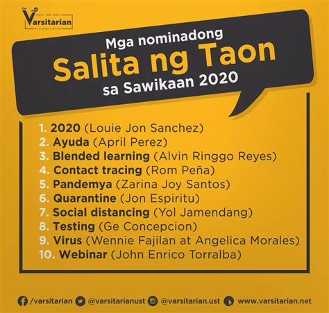 salita ng taon 2019