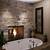 salle de bain avec mur en pierre naturelle