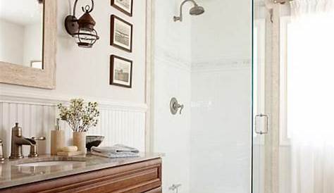 Salle de bain avec meuble bois et beige Mobilis Creatio