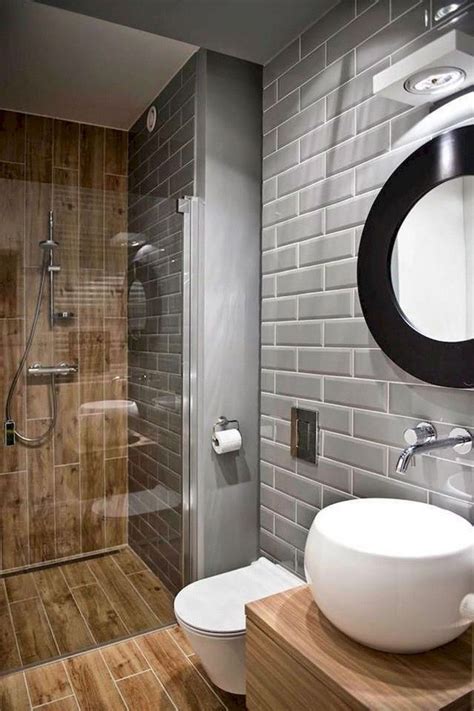 Carrelage salle de bain grise et bois en 37 idées de déco