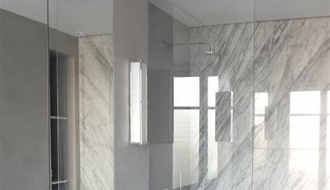 Salle de bains marbre Blanc de Carrare dalle 60 x 60 cm