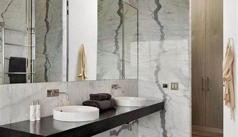 Le luxe du marbre noir dans la salle de bain Salle de