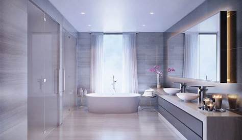 Salle de bain en marbre moderne en 40+ idées fraîches et