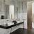 salle de bain marbre noir et blanc