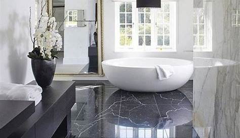 Le luxe du marbre noir dans la salle de bain Je Décore