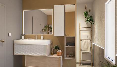 Salle de bains moderne, Idée salle de bain, Salle de bain tendance