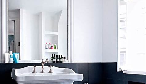 Idee carrelage noir et blanc salle de bain Atwebster.fr