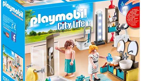 Salle De Bain Playmobil 2018 PLAYMOBIL City Life 9268 Pas Cher Avec