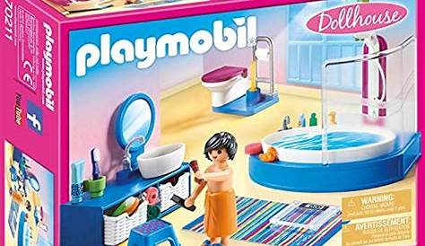 Salle De Bain Playmobil Dollhouse PLAYMOBIL s Et Baignoire 5307 à Petit Prix