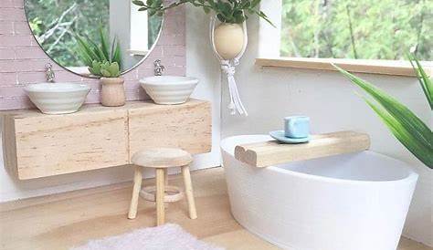 Idée décoration Salle de bain Salle de bain bois / blanc
