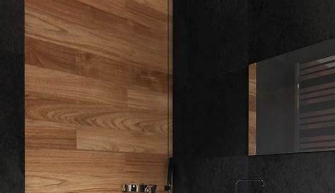Salle de bain noir et bois en 20 idées d'aménagement trendy