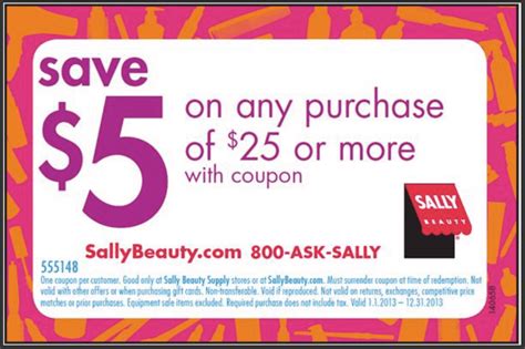 Sally S Printable Coupons