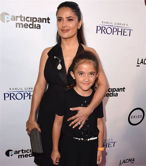 salma hayek red carpet with daughter