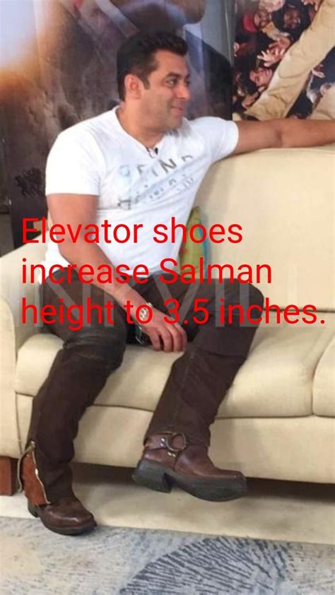 salman khan height in cm without shoes