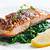 salmon and wilted spinach recipe