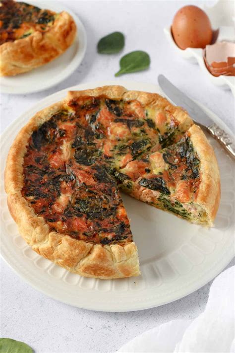 Salmon And Spinach Quiche Jamie Oliver