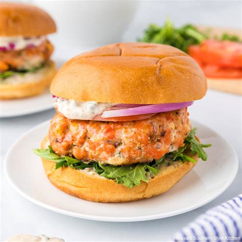 Salmon Burger Description