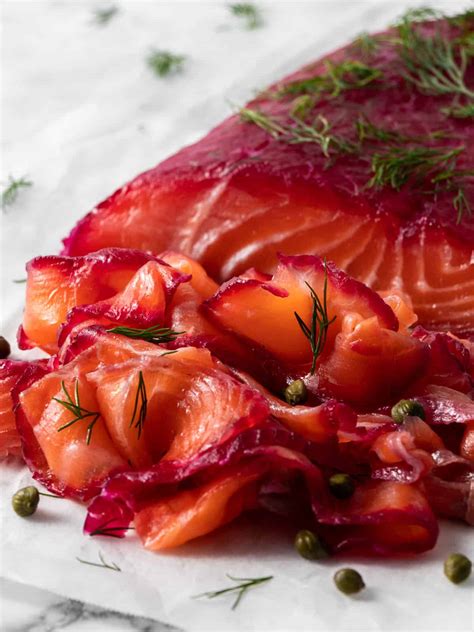 Salmon Gravlax Beetroot