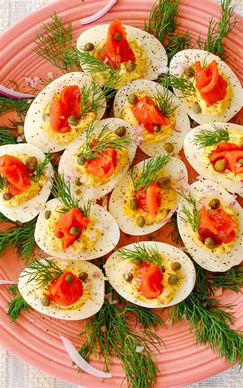 Salmon Lox Deviled Eggs