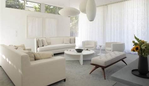 Salon moderne en blanc 37 idée de design et décoration