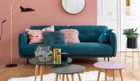 Des idées pour un salon en bleu et rose Joli Place