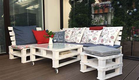 Salon de jardin pour balcon en palette Abri de jardin et