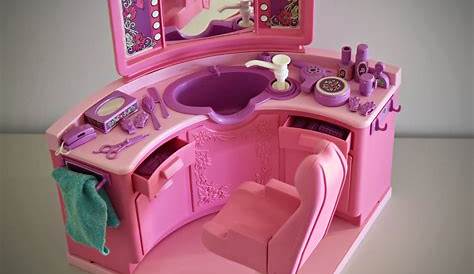 Salon De Coiffure Barbie Vintage BARBIE (Mattel) Playsets Et Mobilier Les P'tits