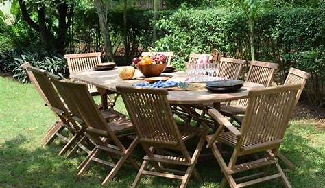 Salon De Jardin En Teck Leroy Merlin Kajang Massif 8 Personnes Table