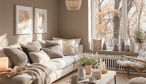 idee deco salon blanc et taupe Idée de déco