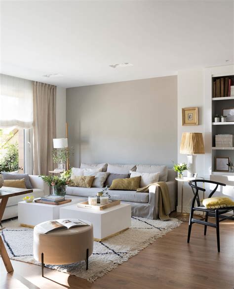 Salon Sofa Gris Claro