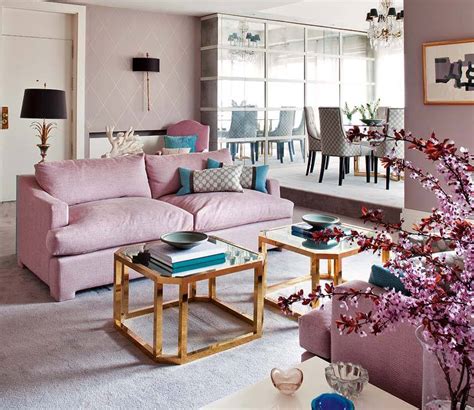 Salones Con Sofa Rosa