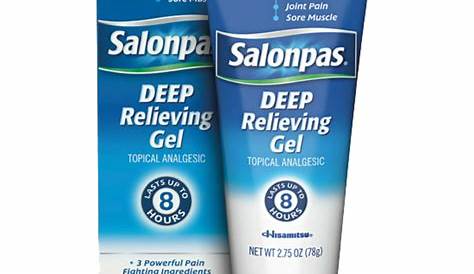 Salonpas Deep Relieving Gel Pain Topical Analgesic 2.5oz