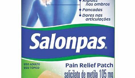 Salonpas Gel Adesivo Pain Relief Patch Com 5 Unidades