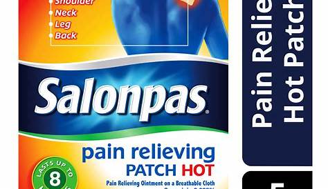 Salonpas 3 x Hot Capsicum Pain Relief Patches 13 x 18cm