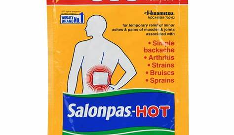 Amazon Com Salonpas Hot Capsicum Patch 1 Ct 5 12 X 7 09 Inch