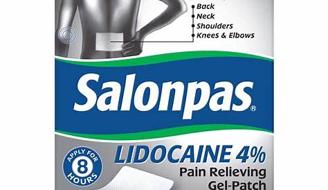 Salonpas Lidocaine Patches 4 Pain Relieving Gelpatch Shop