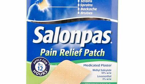 Salonpas Pain Relief Patches Uk Patch X 3 Sterling Pharmacy UK