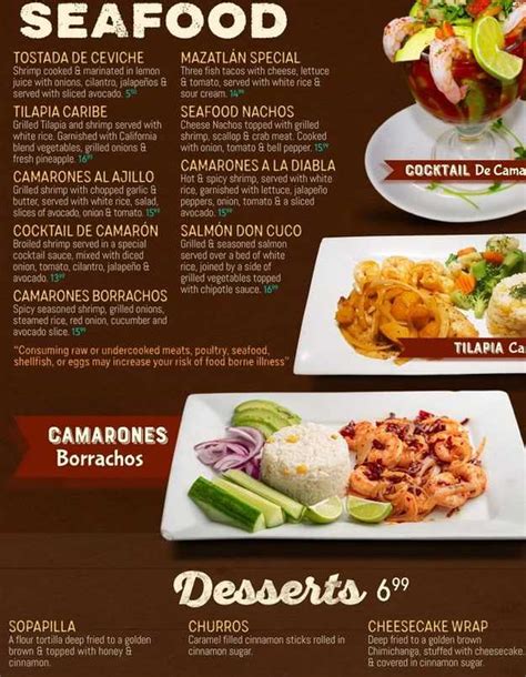 Salsas Menu Conway