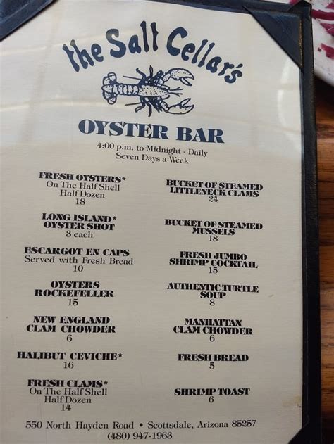 Unveil the Culinary Delights: Exploring the Exciting Salt Cellar Menu