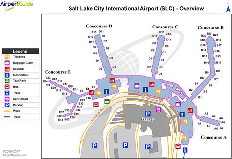 salt lake city airport map 2022