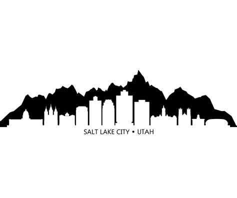 salt lake city skyline silhouette