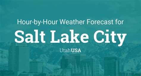 salt lake city weather by hour