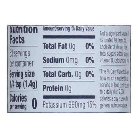 Salt Substitute Ingredients