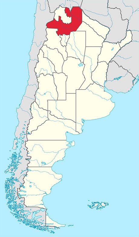 salta en el mapa