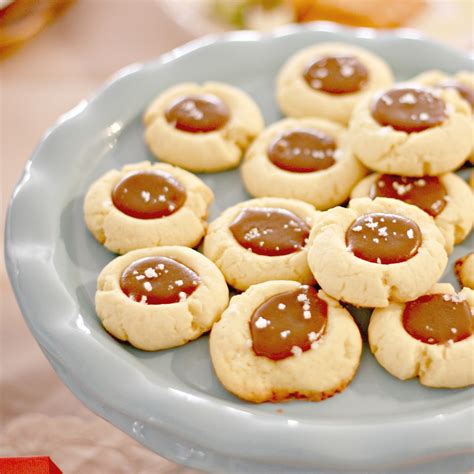 salted caramel thumbprint cookie recipe