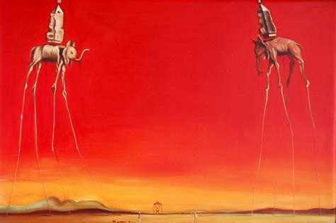 salvador dali elephant painting meaning