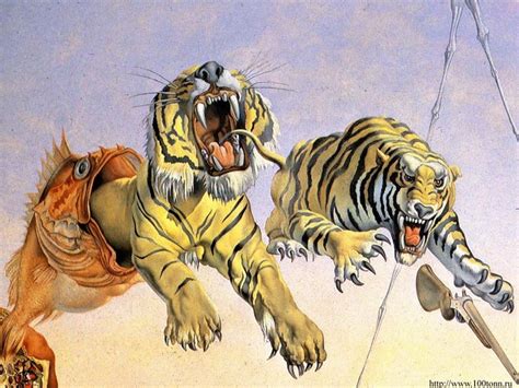 salvador dali tiger painting