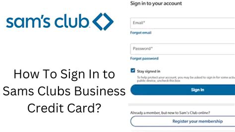 sam's club business credit card login